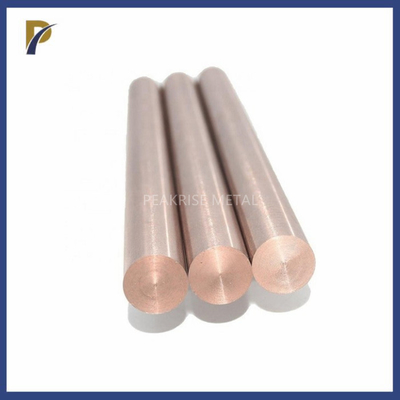 Dia 25mm WCu20 แท่งโลหะผสมทองแดงทังสเตนพื้นผิวสว่างสำหรับขั้วไฟฟ้า แท่งทองแดงทังสเตน แท่งทองแดงทังสเตน